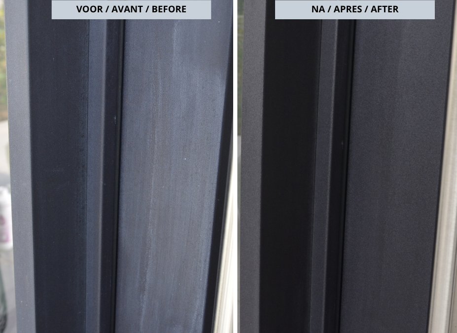 Éliminer les voiles de ciment et les résidus de plâtre des fenêtres et des portes.